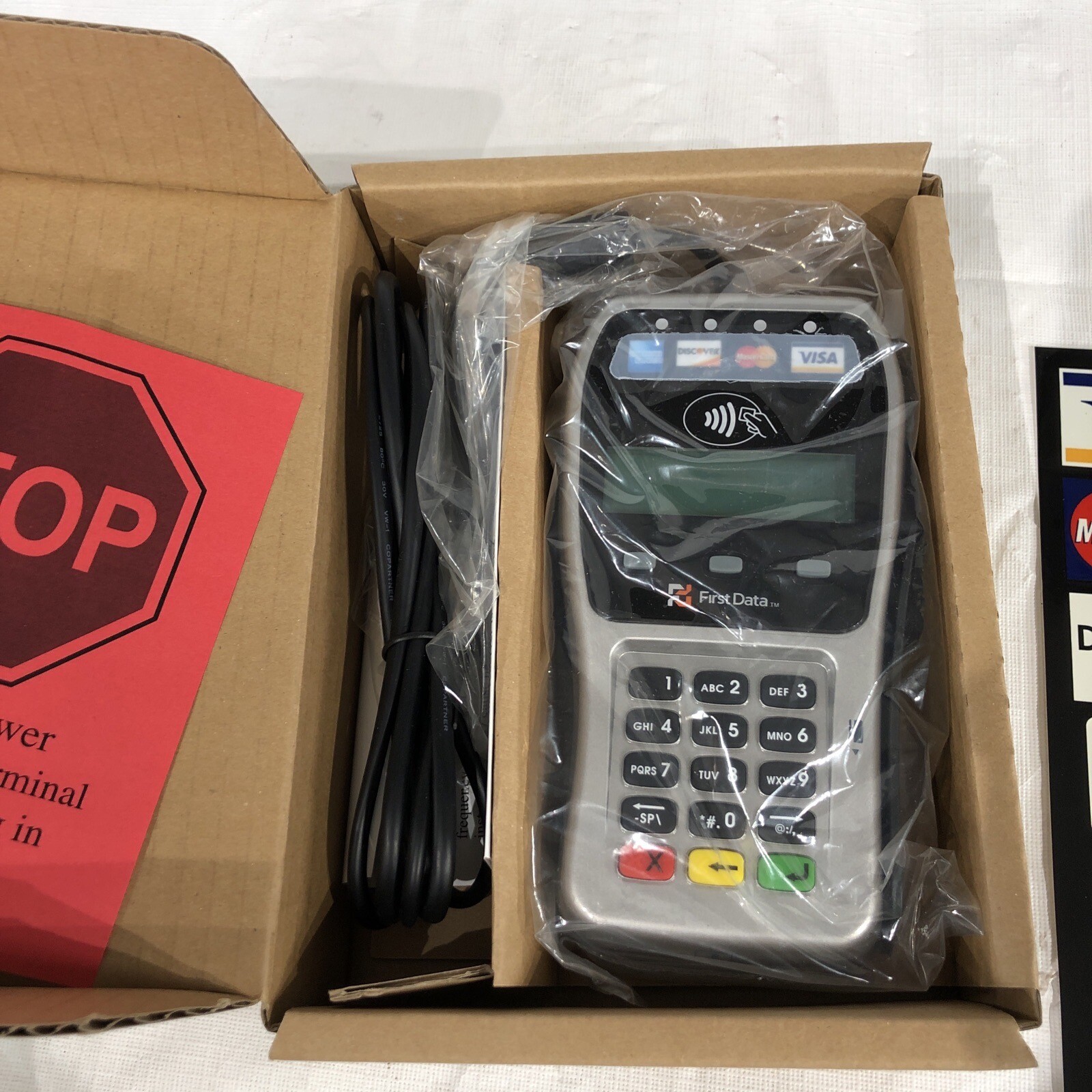 First Data FD130 Duo Credit Card Terminal with FD35 Keypad (tap, EMV)