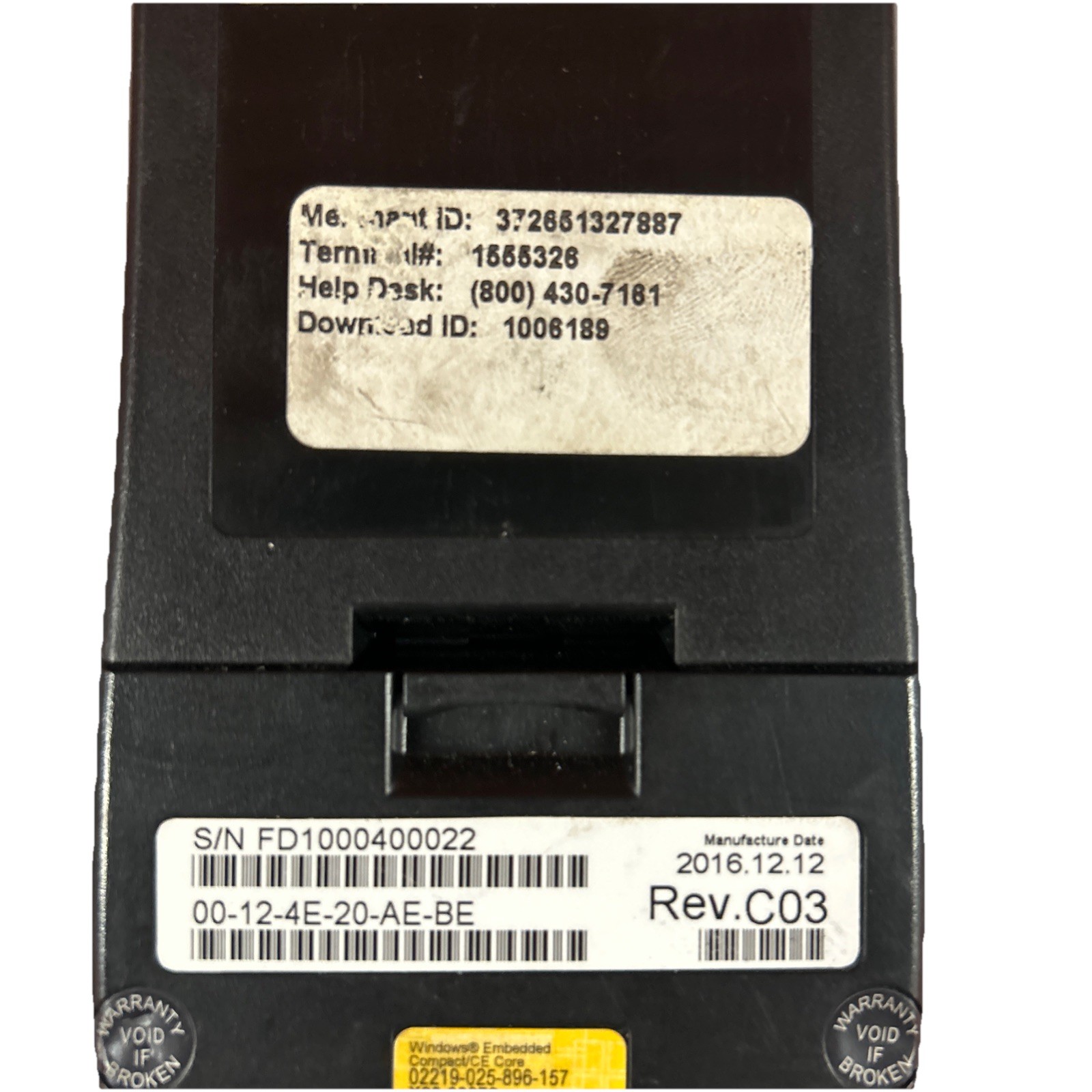 First Data FD130 Duo POS Credit Card Terminal Reader
