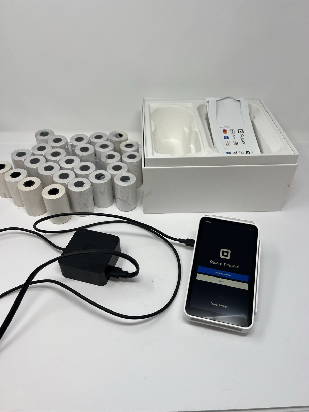 Square Terminal – Credit Card Reader SPD2-01 Payment Processor POS + Extras.