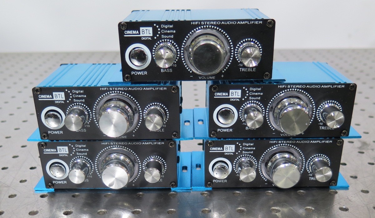 R201879 (5) Cinema BLT 2 Channel Mini HIFI Power Amplifier Audio Stereo Amp