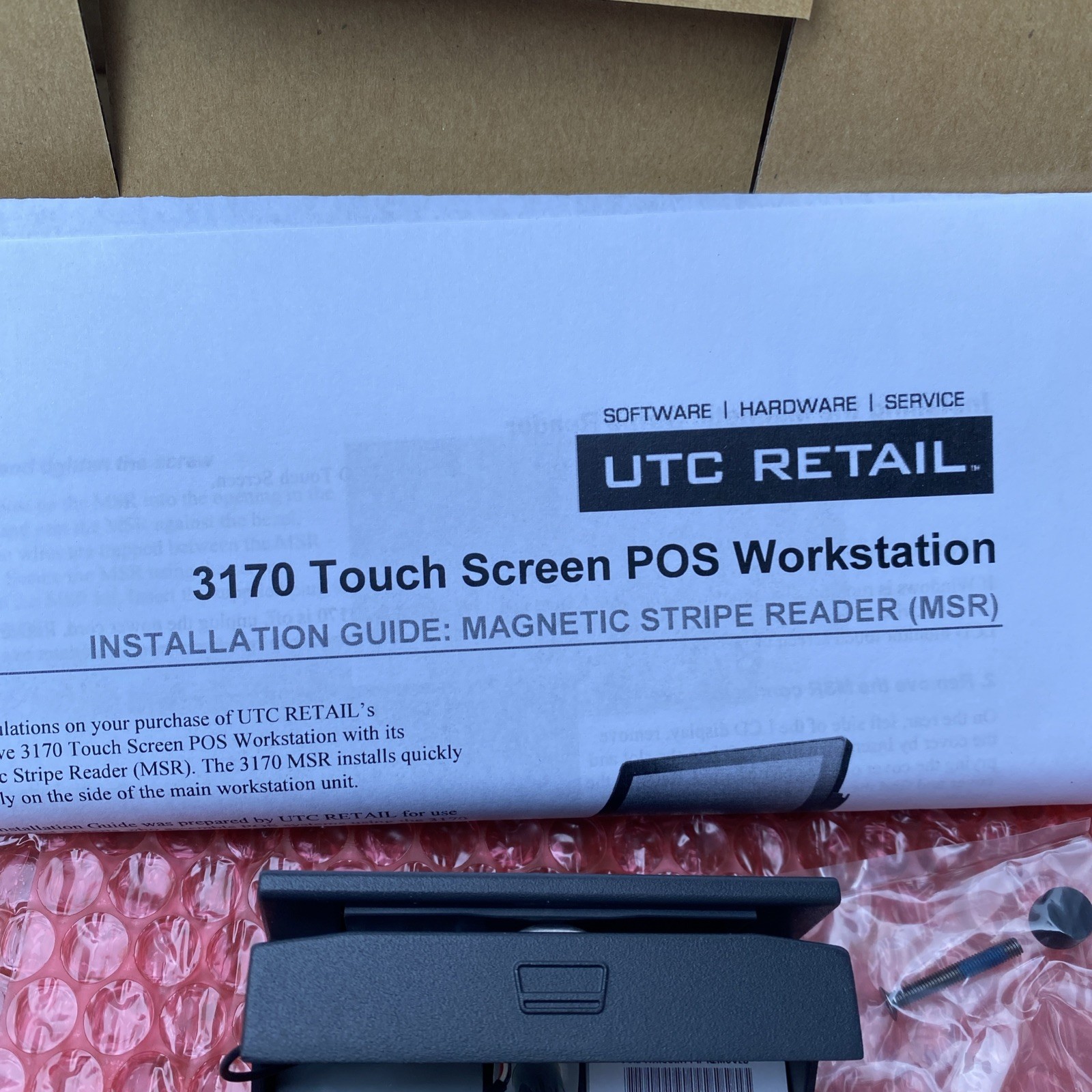 UTC Retail 3170 Magnetic Stripe Reader (MSR) – New in Box – POS Accessory