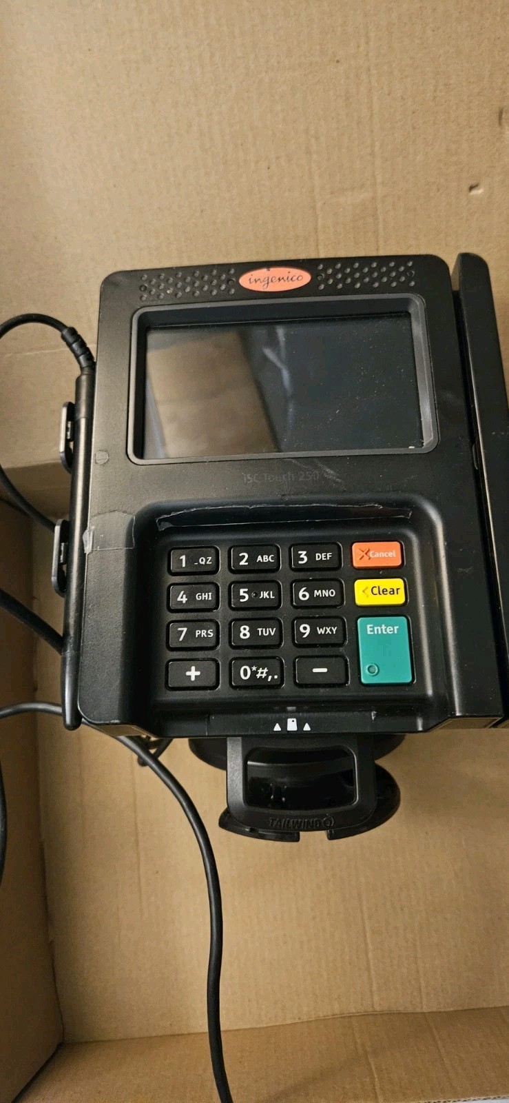 2 Ingenico ISC Touch 250 Payment Terminal – Black 1 Stand