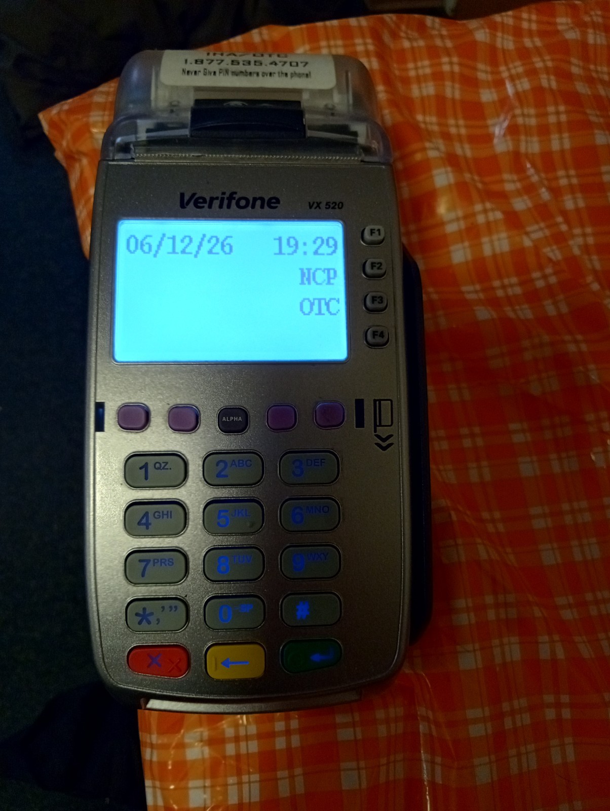 Verifone VX520 VX 520 Credit Card Machine Terminal Reader