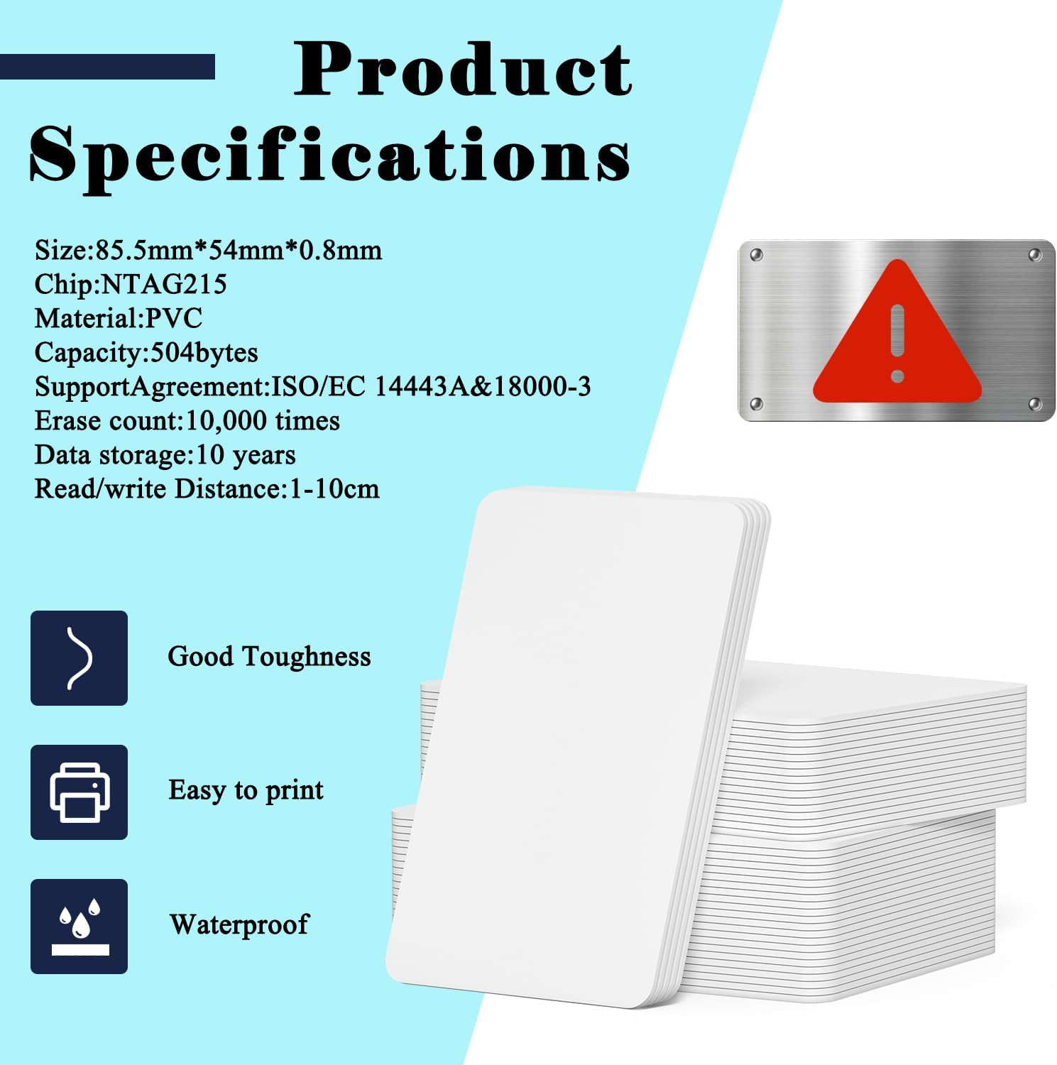 30pcs Inkjet NFC Cards Printable NFC Cards Programmable NFC Tags Ntag215 NFC …