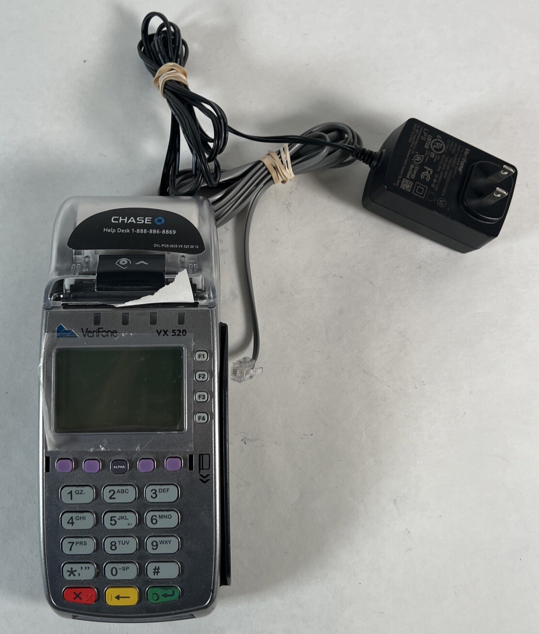 Verifone VX520 Credit Card POS Terminal DIAL/ETH/CTLS w/ Swipe EMV Chip Reader