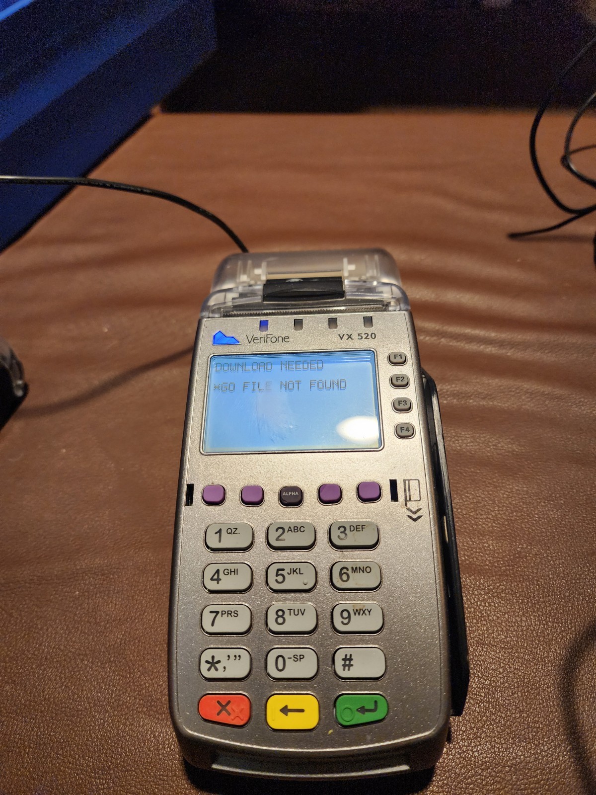 Lot of 2 Verifone VX520 VX 520 Credit Card Machine Terminal Reader