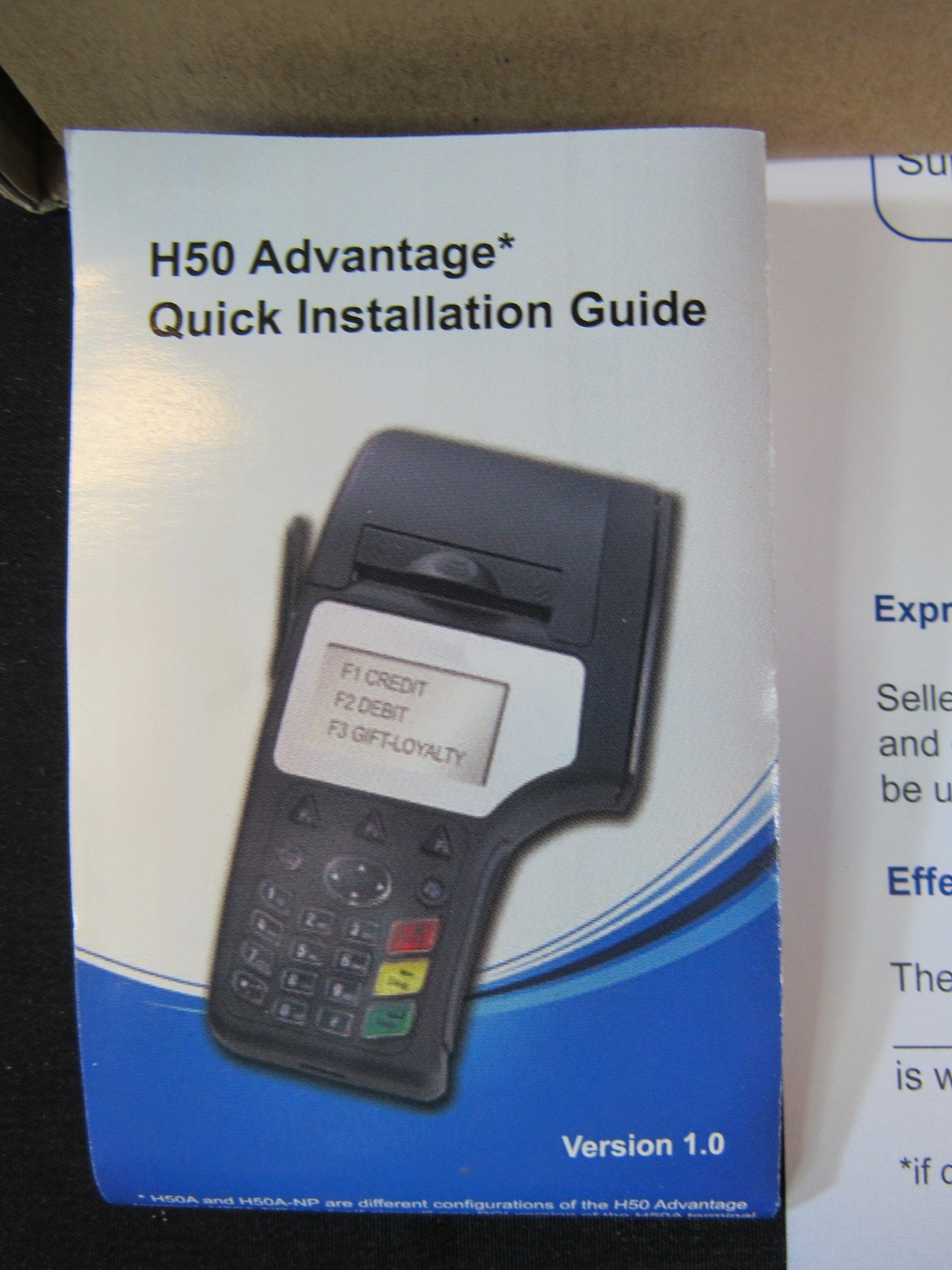 New Blue Bamboo H50 Wireless Credit Card Reader Terminal