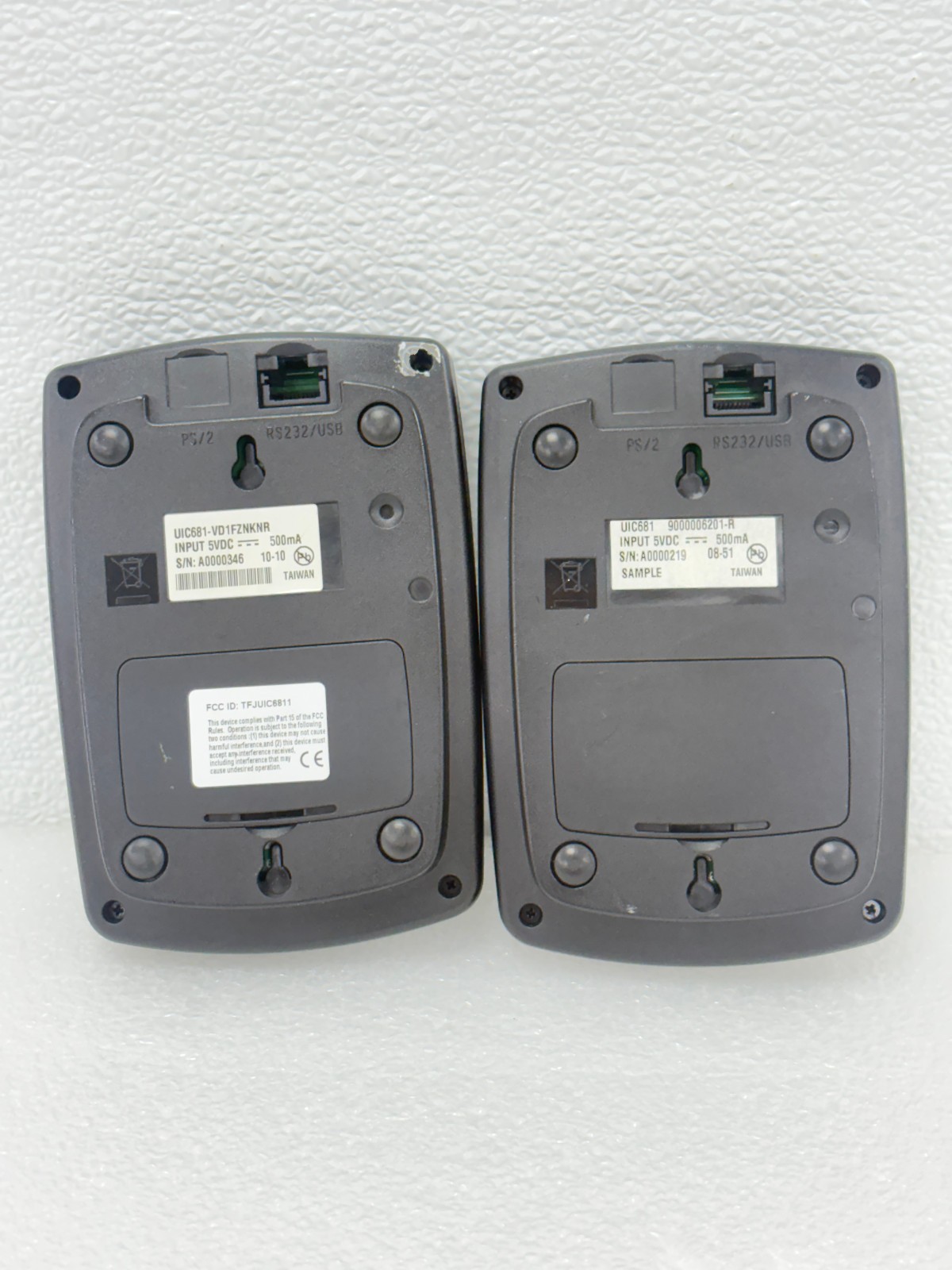 LOT OF 2 | UIC 681 Contactless Card Reader Secure USB/RS-232 Payment Terminal