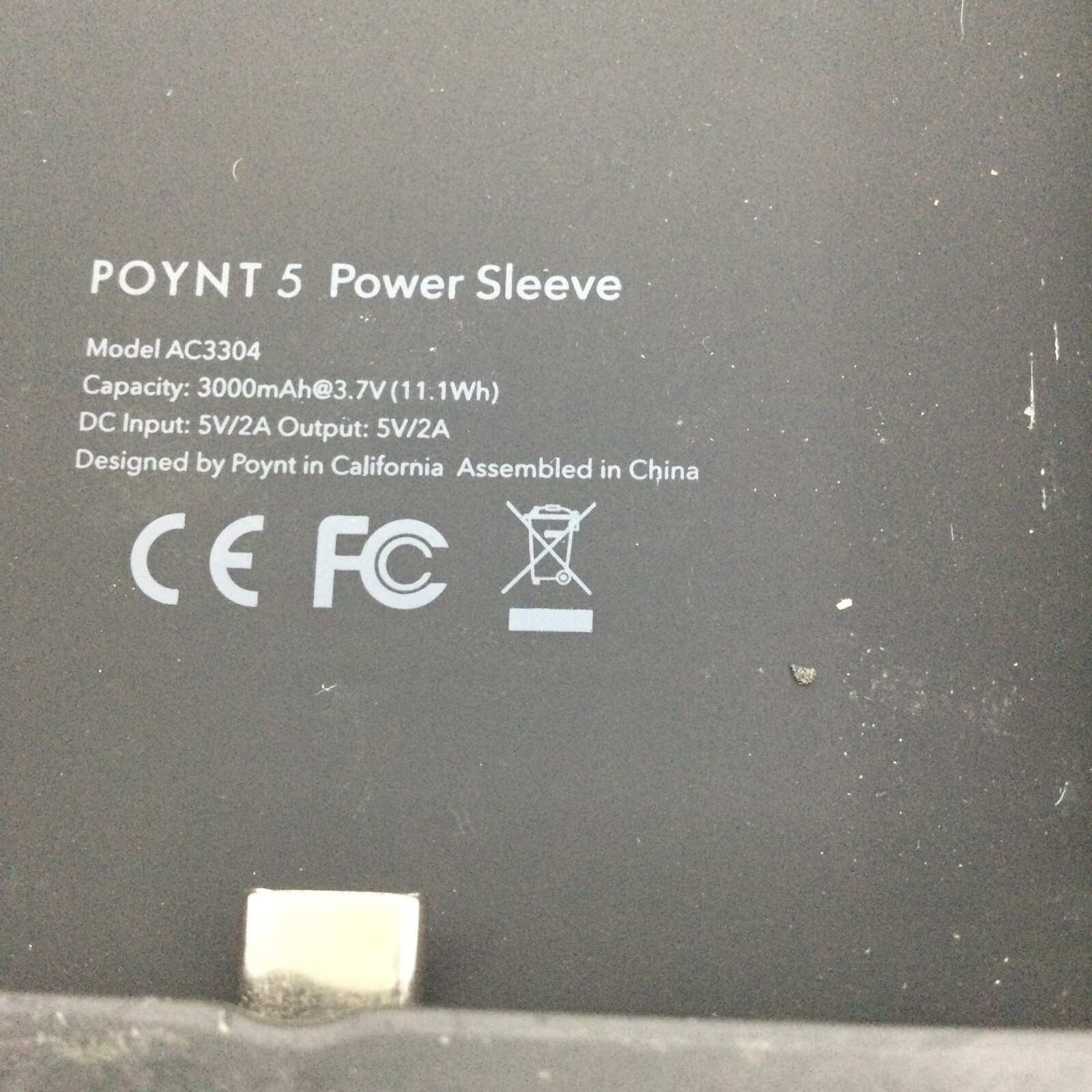 POYNT 5 P0502 Handheld WiFi Payment Terminal w/USBC Cord/Adapter
