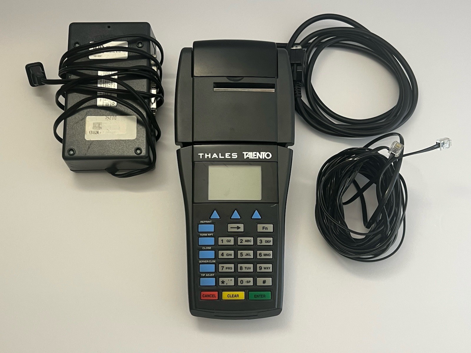Vintage Thales Talento Credit Card Terminal-Turns on but UNTESTED