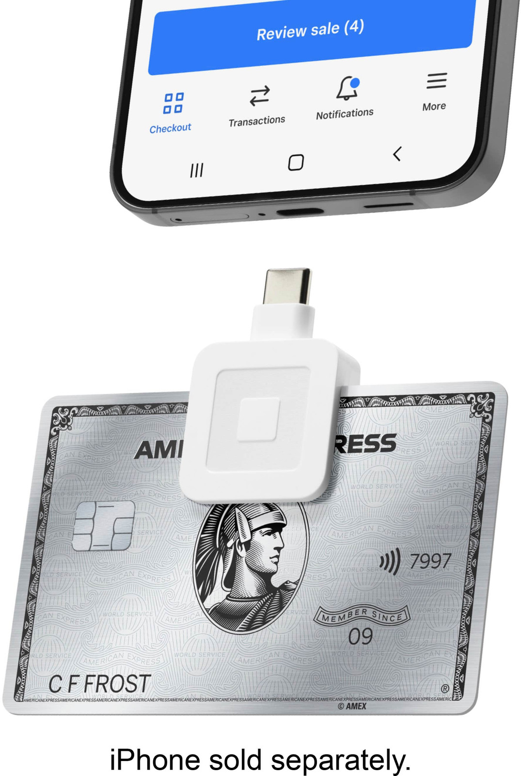 Square – Reader for Magstripe (USB-C) – Glossy White