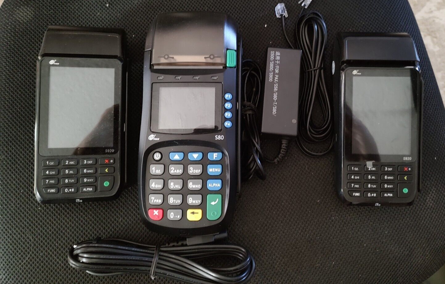 Lot 2 NEW PAX S920 & 1 S80 Mobile POS Credit Card Terminals Bluetooth Wireless