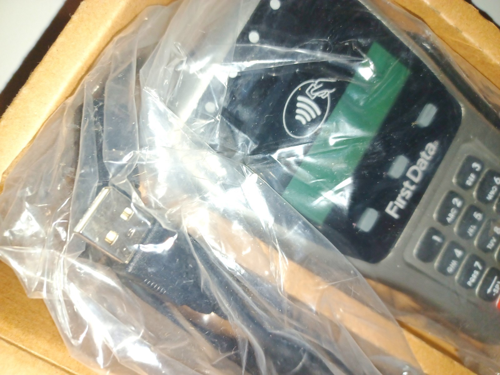 First Data FD-35 Pin Pad Credit Card Reader USB powered WORKING FREE SHIPPING
