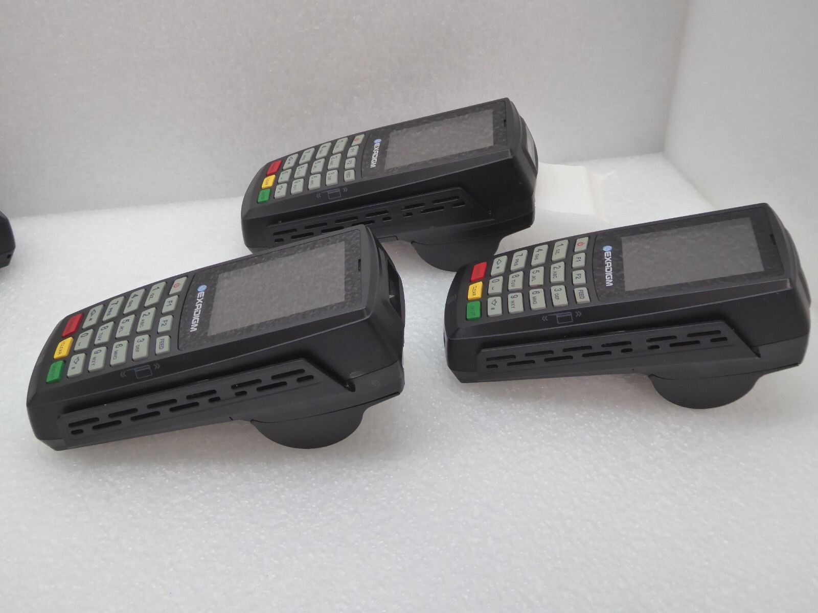 Lot of 5 Exadigm NX2200e TNW3T53.010 Wireless/Ethernet Credit Card Terminals