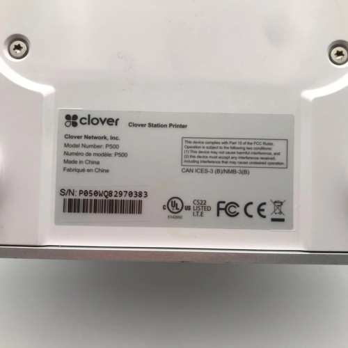 Clover Station 2.0 2018 P500 Printer