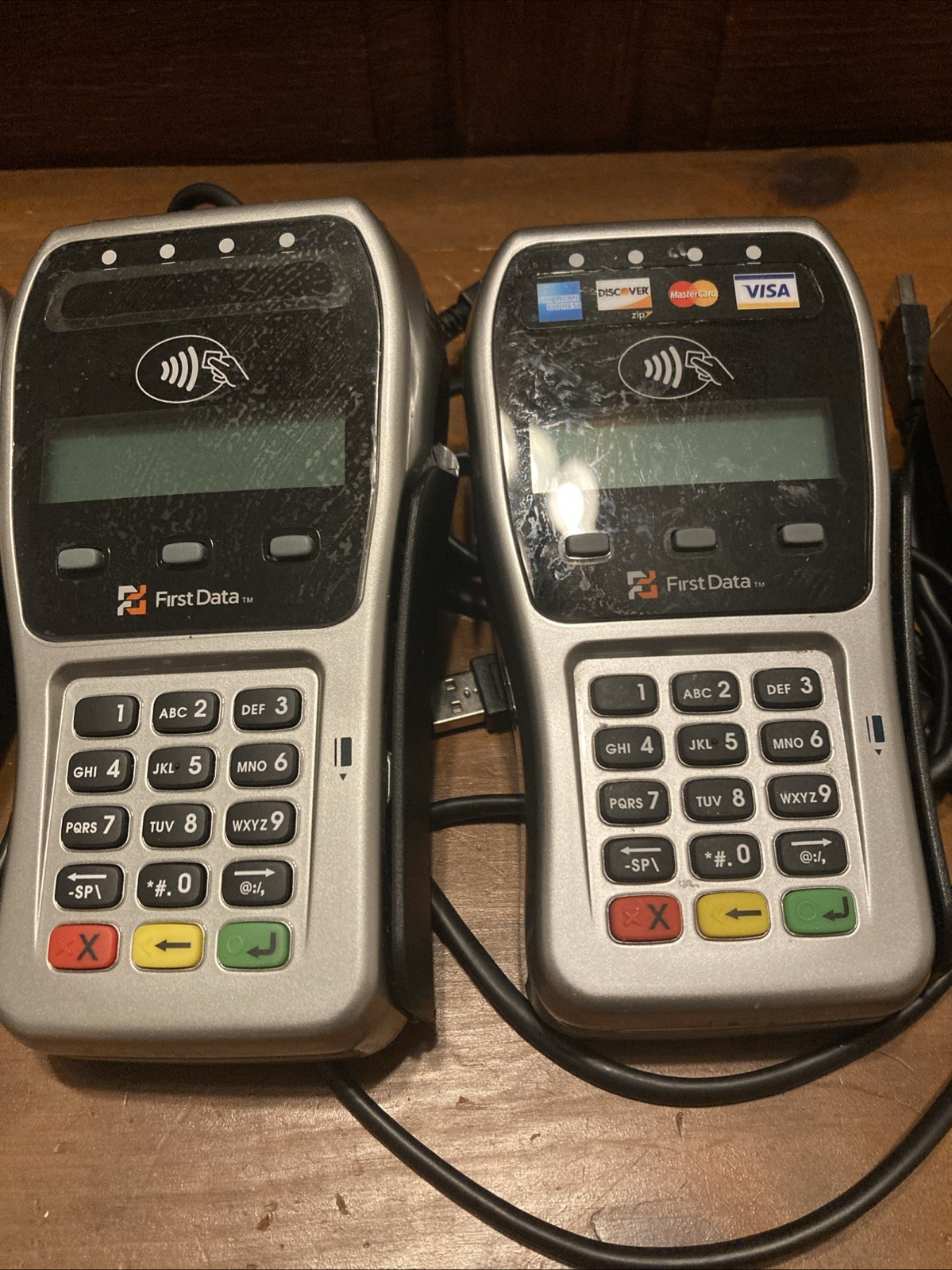 Lot of 5 FirstData FD-35 PIN Pad Credit Card Terminal Reader USB TURNS ON Parts