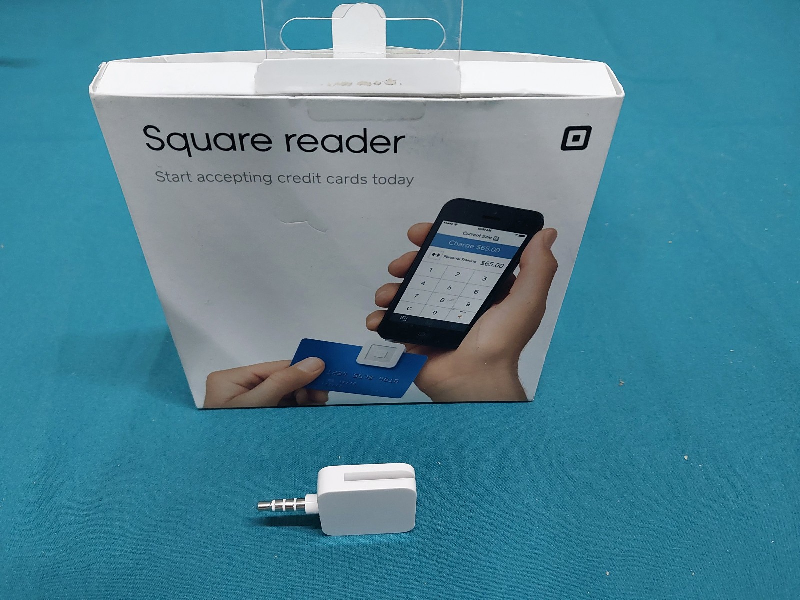 Square A-PKG-0206-01 Credit Debit Card Reader – White for Apple iPhone and…