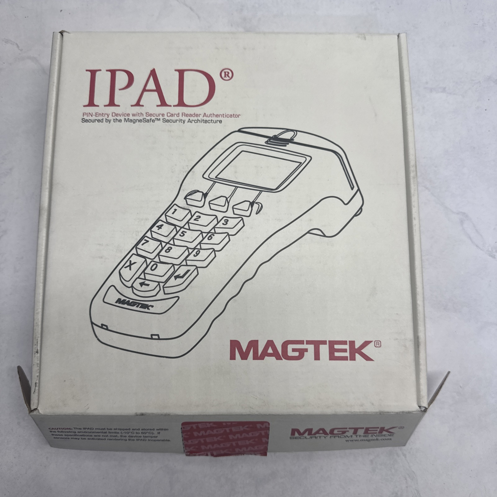 MagTek 30050400 IPAD Pinpad LCD 3 Track Magnetic Stripe USB Card Reader
