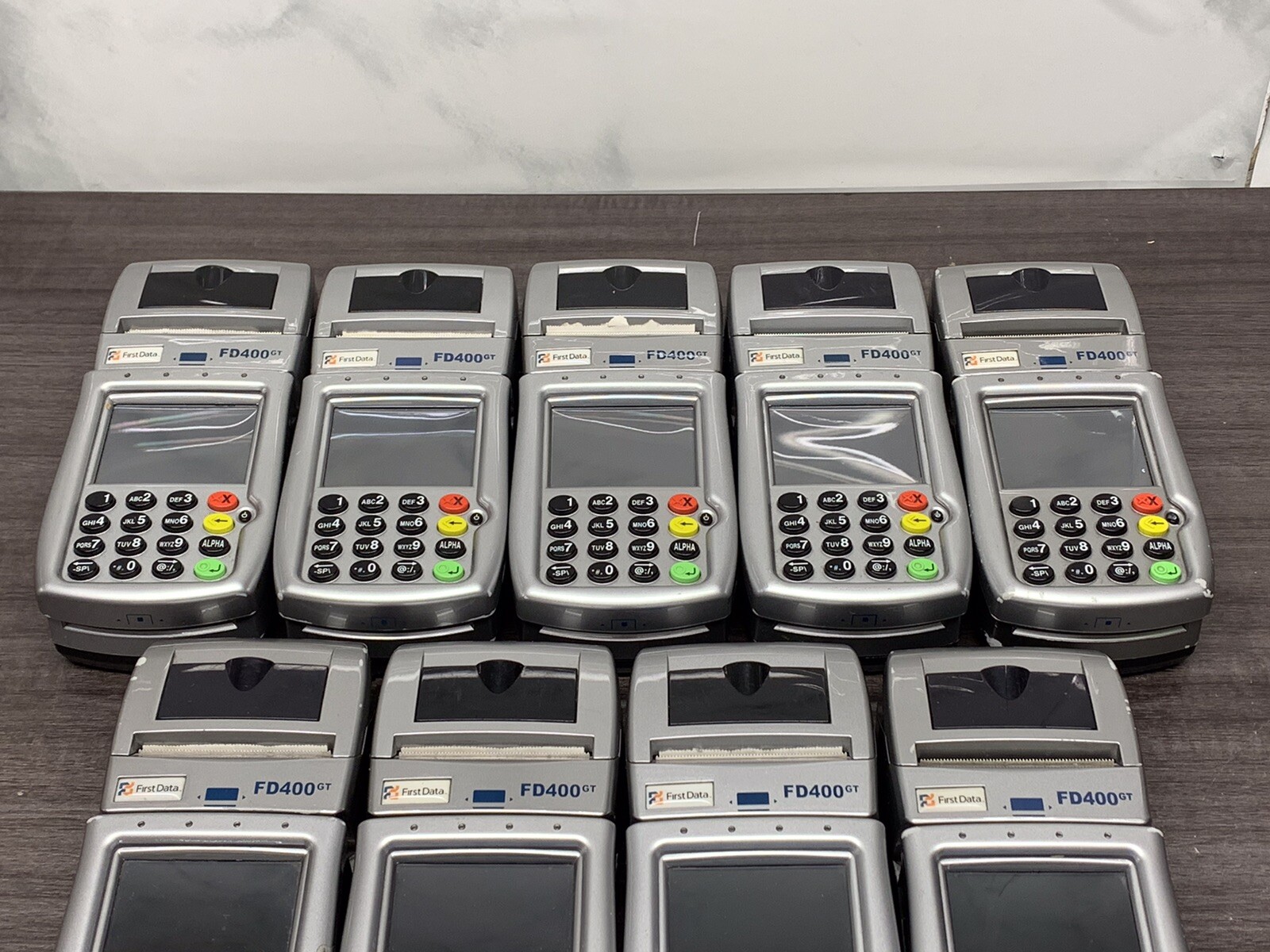 LOT OF 9* First Data FD400 GT Card Reader | Card Terminal | #Z77