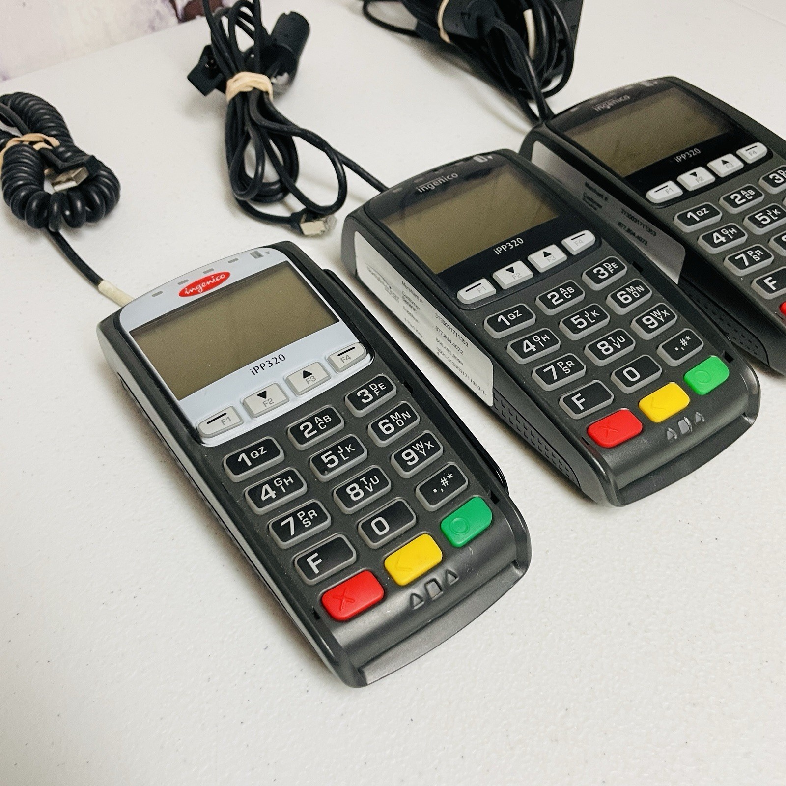 3 Ingenico IPP320 Payment Credit Card Terminal With Cord Lot