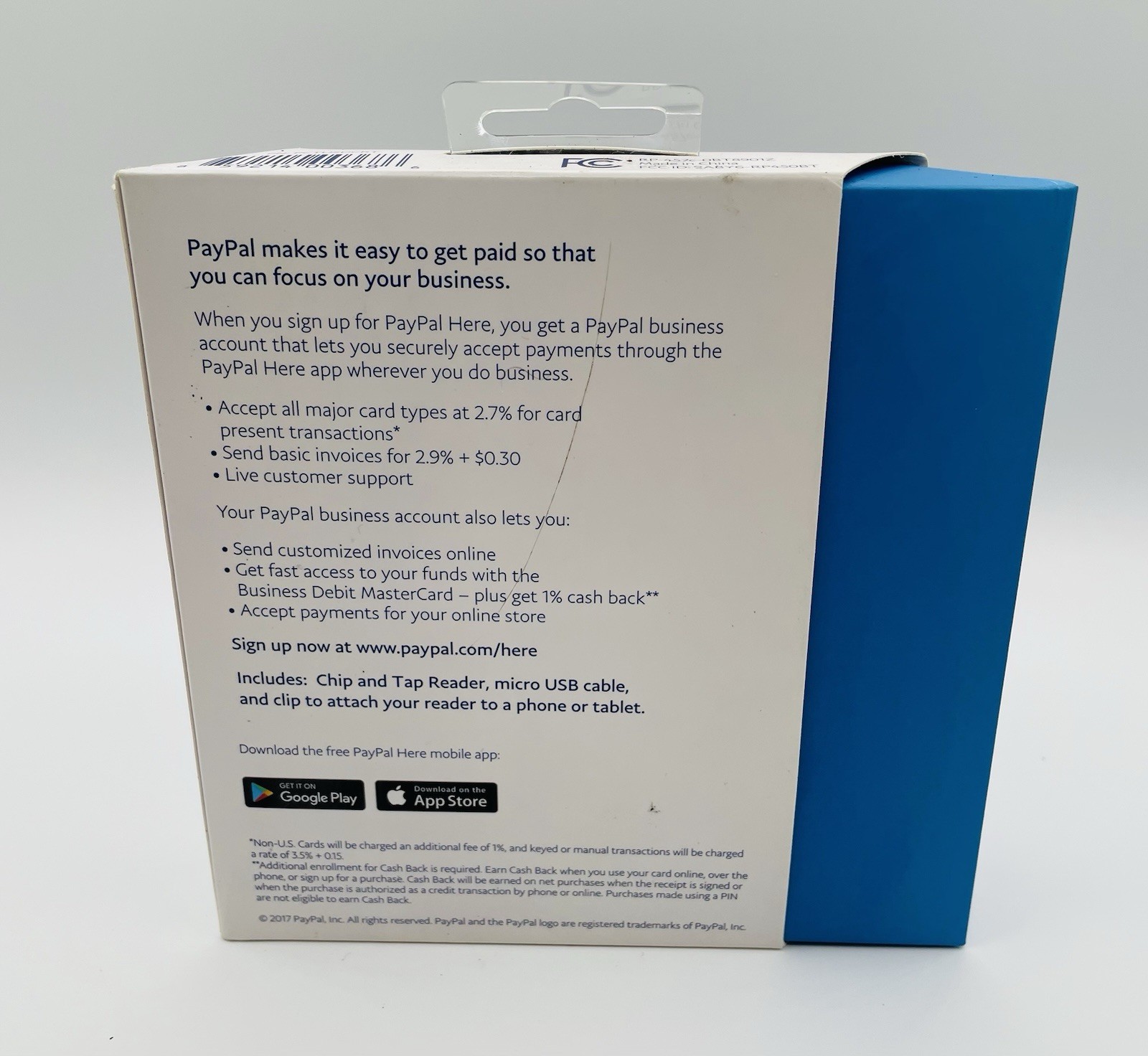 PayPal HERE Chip And Card Swipe Reader Accept Credit & Debit Cards Free Shipping