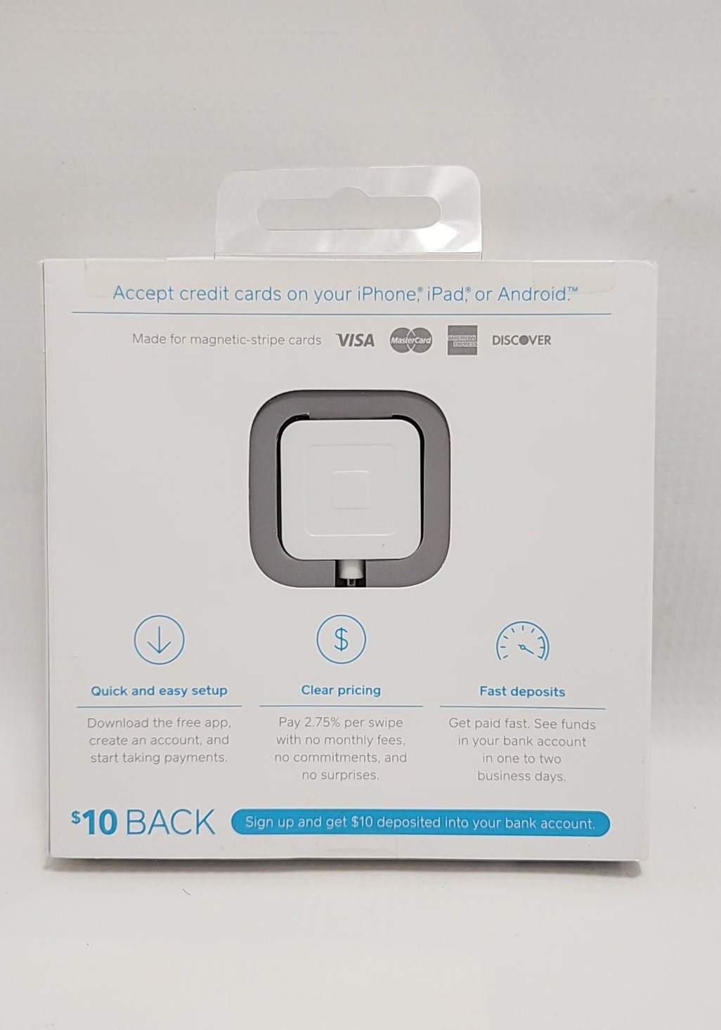 Square Reader for Magstripe (with headset jack) Credit Card Pay – White
