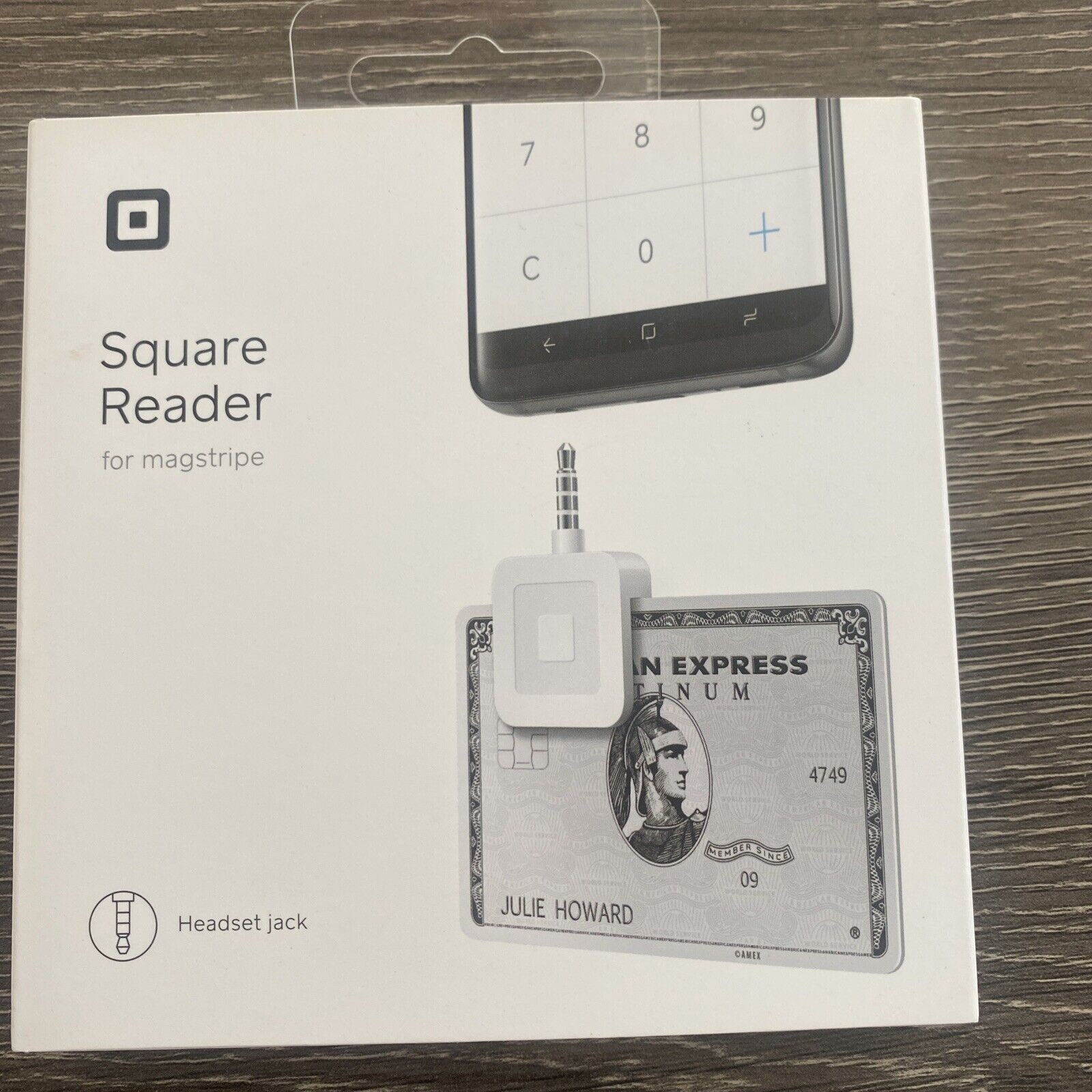 Square Credit Card Reader for iPhone, iPad and Android Magstripe Headset Jack