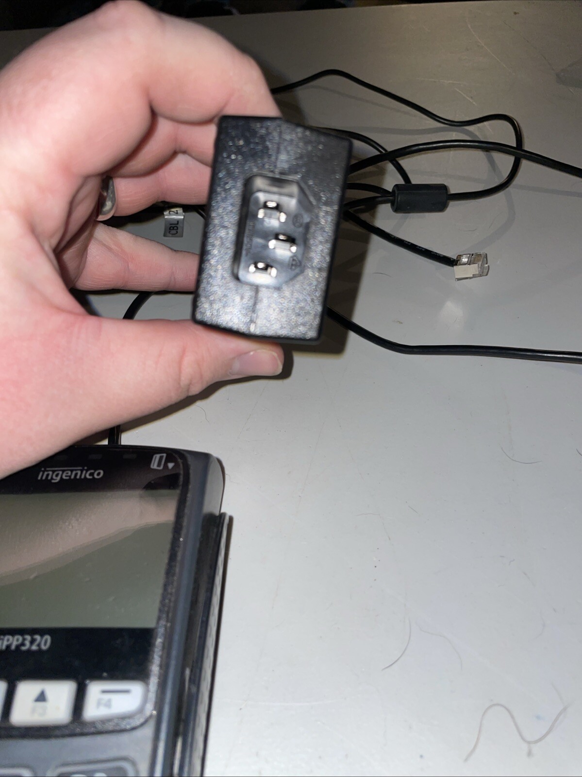 Ingenico iPP320 Pin Pad Payment Terminal Swipe Card Reader & 1/2 Of APower Cord