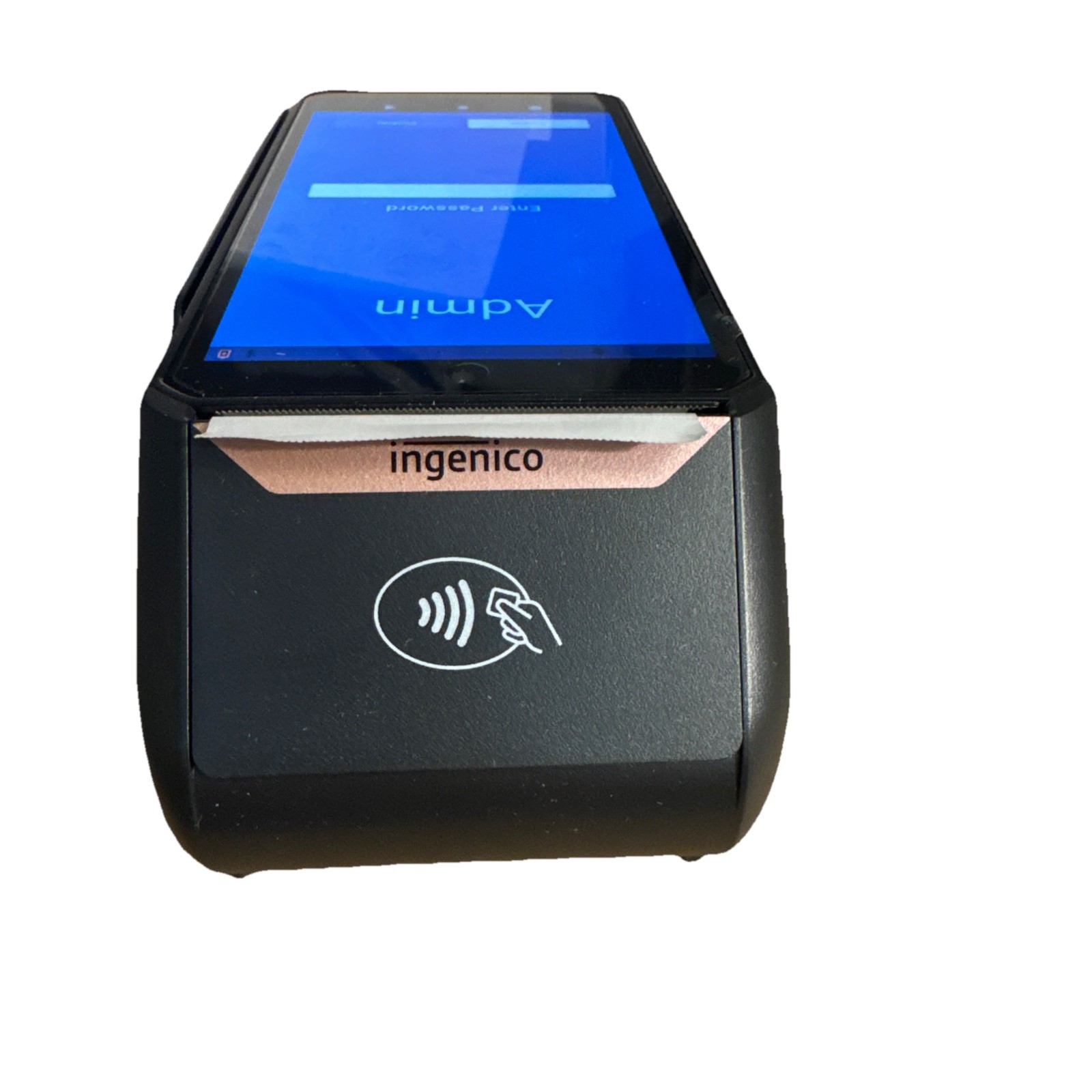 Ingenico AXIUM DX8000 DX8005 POS Terminal w/ Receipt Printer Powers On