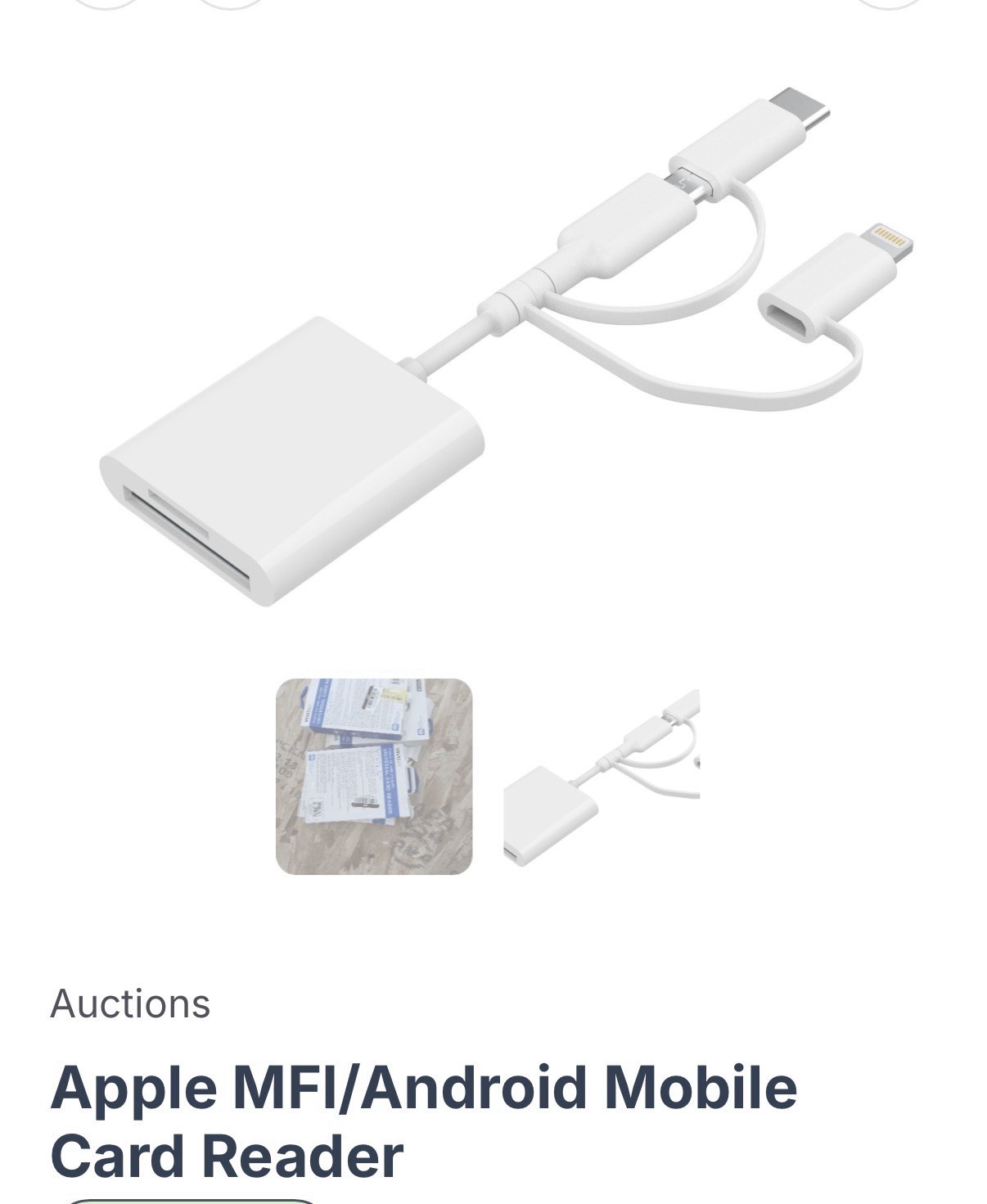 Apple MFI/Android Mobile Card Reader