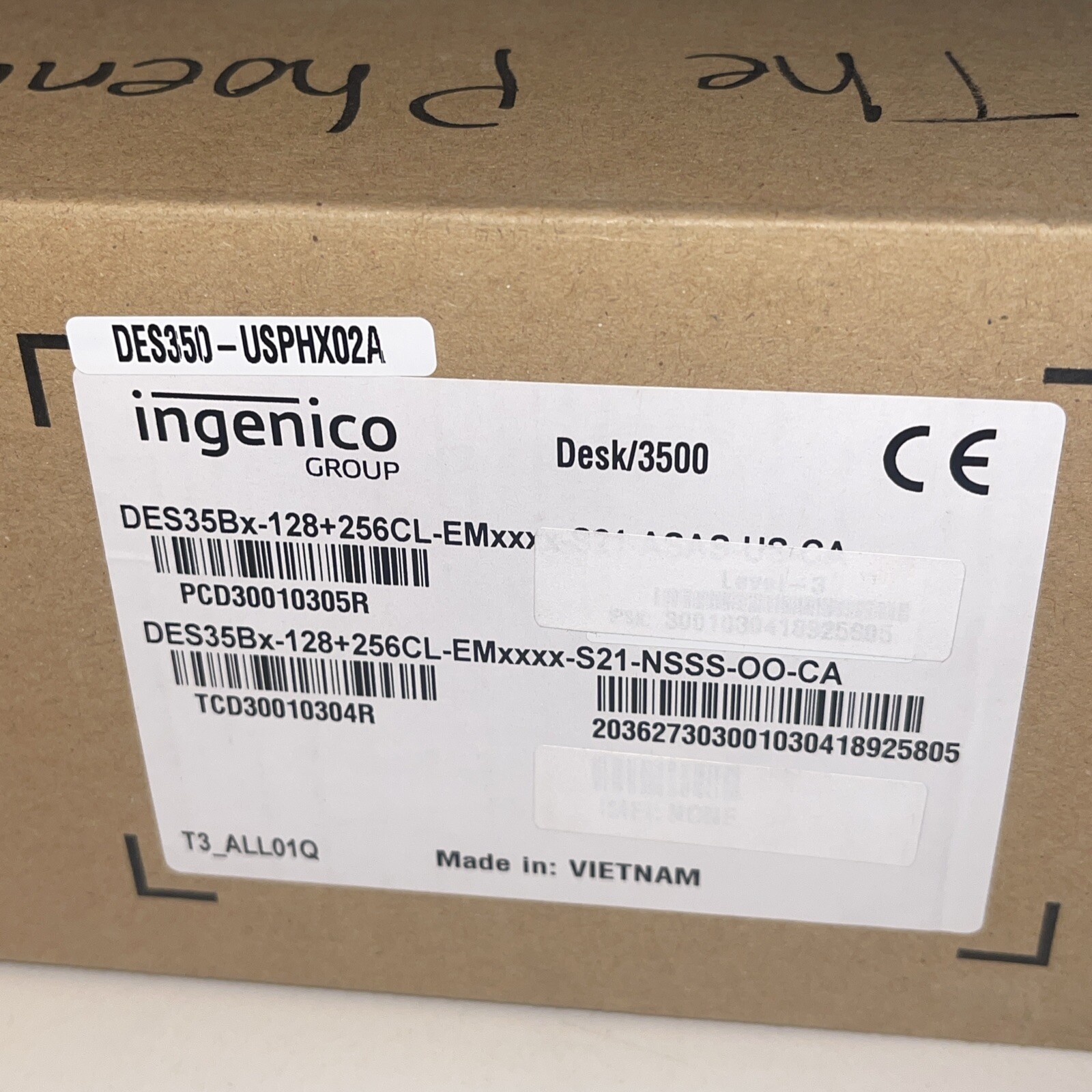 Ingenico Desk 3500 (Ethernet and Wifi) Payment Terminal
