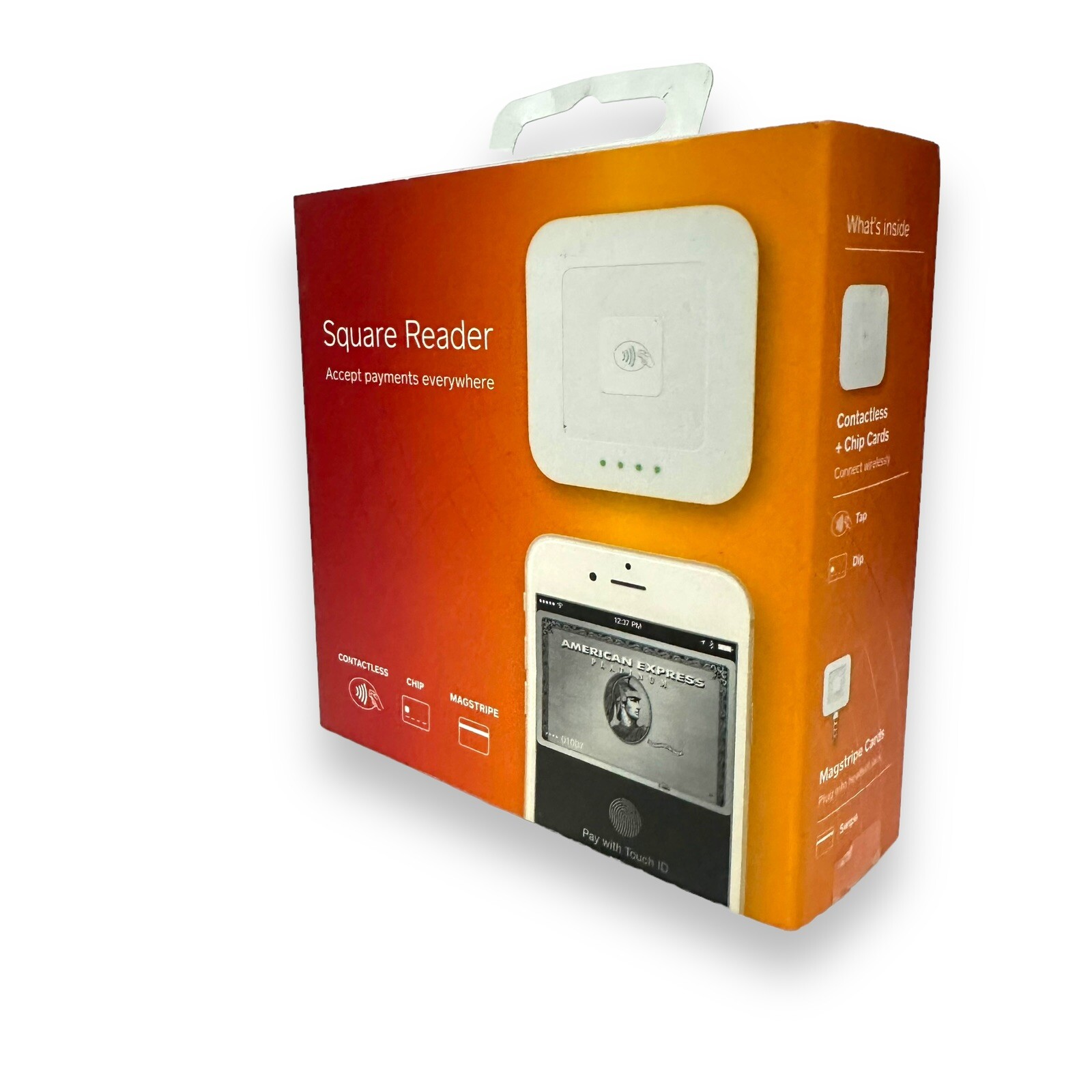 Square A-SKU-0485 Credit Card Reader for Contactless + 2 Chips + iPhone 3.5 Jack