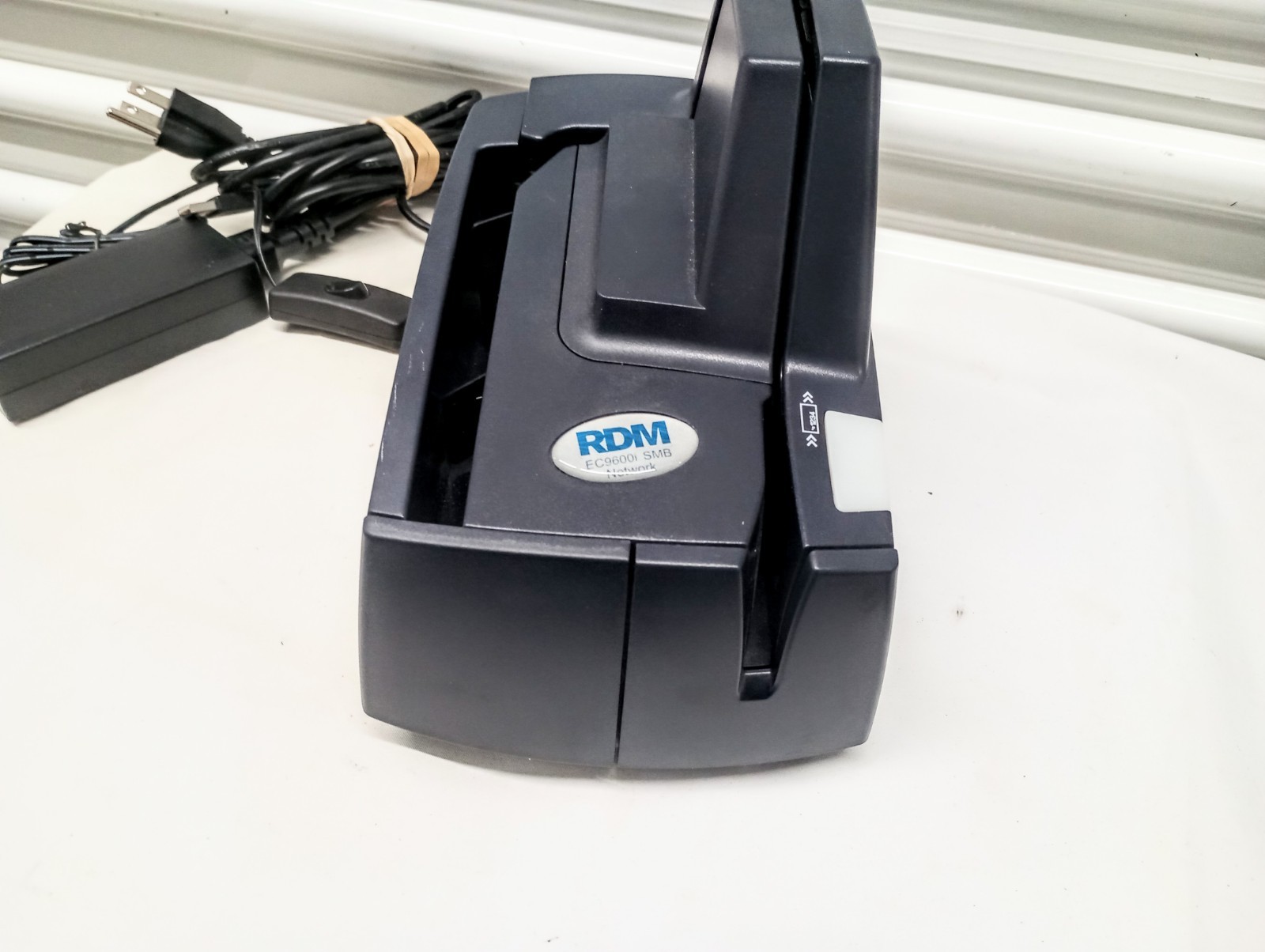 RDM EC9600i AF Check Scanner 970 Page Count with AC adapter