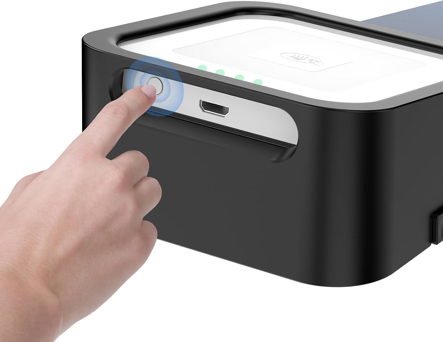 Portable Dock with Anti-Sleep Feature for Square Reader – Black, USB C Included