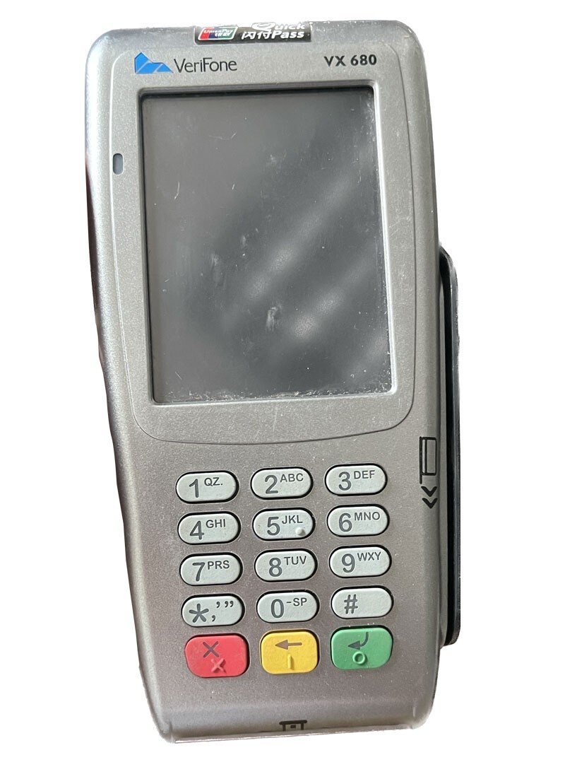 Verifone VX680 Wireless Credit Card POS machine Terminal( BT WIFI version) used