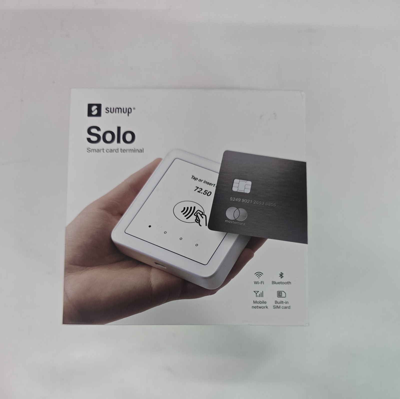New Sumup Solo Mobile Wi-Fi Smart Card Terminal Reader White