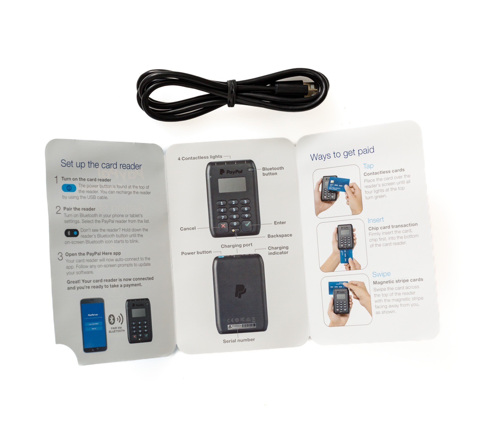 BROKEN Paypal Chip Card Reader Contactless Enabled M010-PROD10-V2 PARTS ONLY