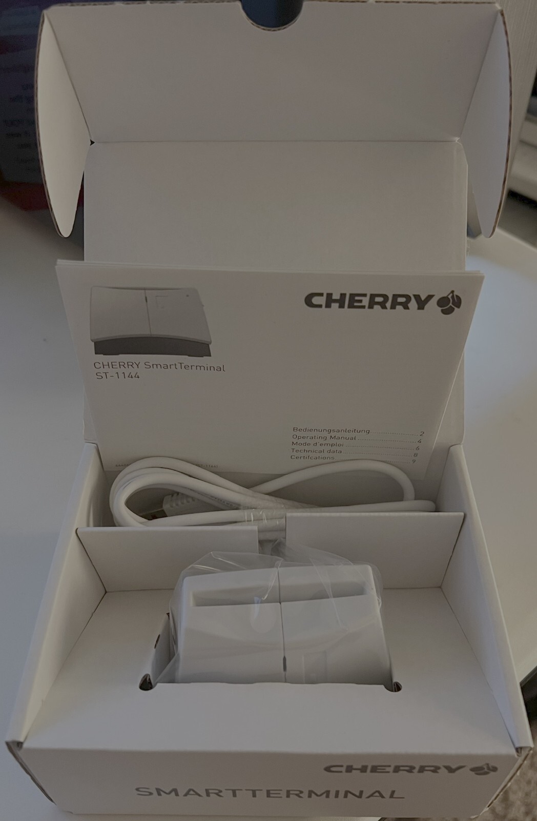 *NEW* Cherry ST-1144UB, USB Smart Card Reader, PC/SC, CAC/FIPS201, Weighted Base