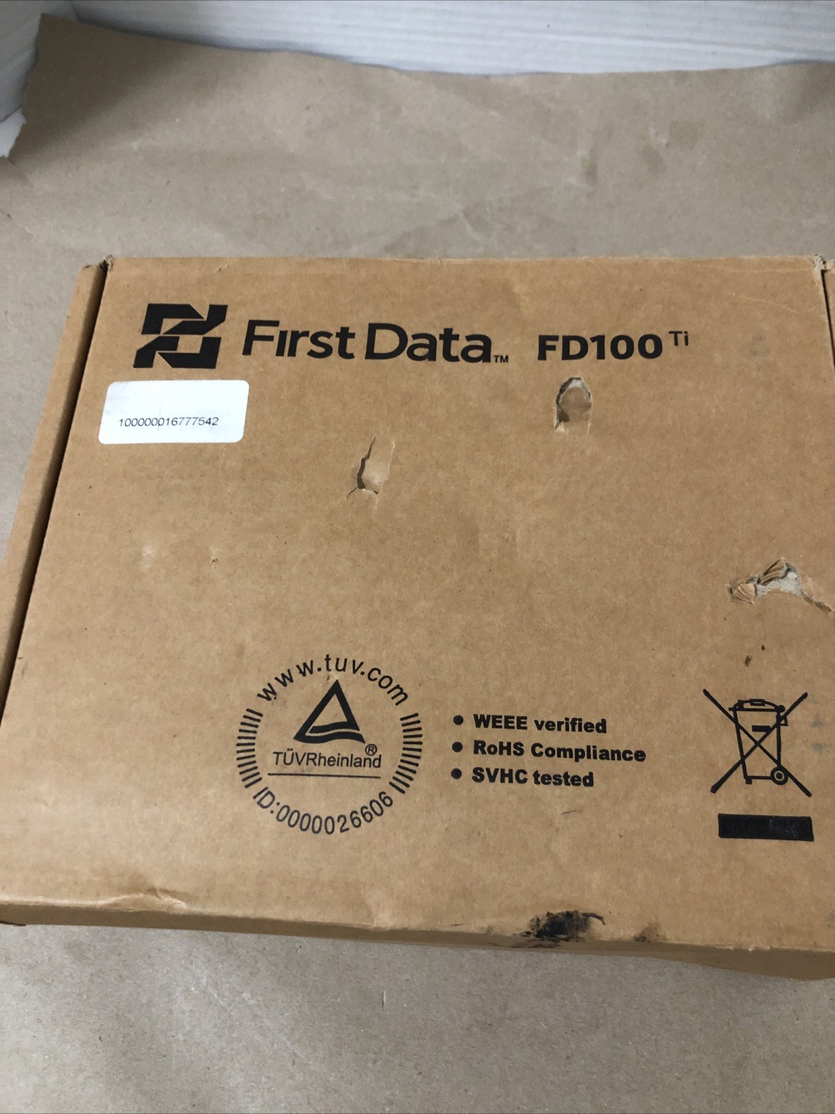 First Data FD 100 Credit Card Terminal. New