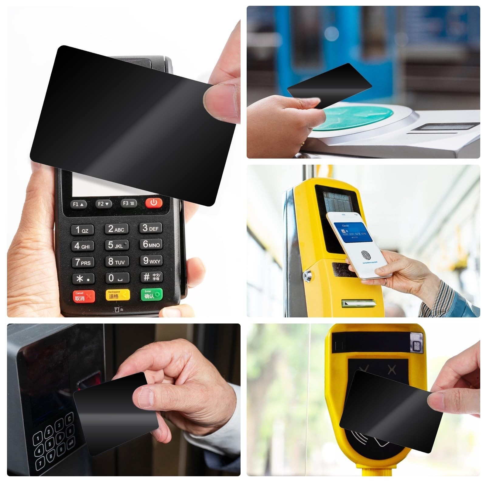 100 Pcs Rewritable NFC Cards – Blank PVC Programmable Tags for ID & Credit Cards