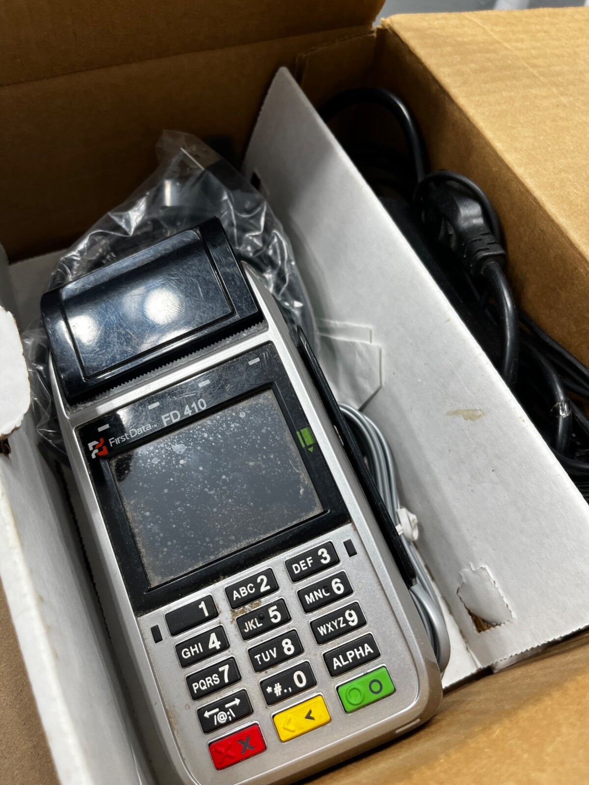 First Data FD410 Verifone Credit Card POS System Lot w/ Accessories