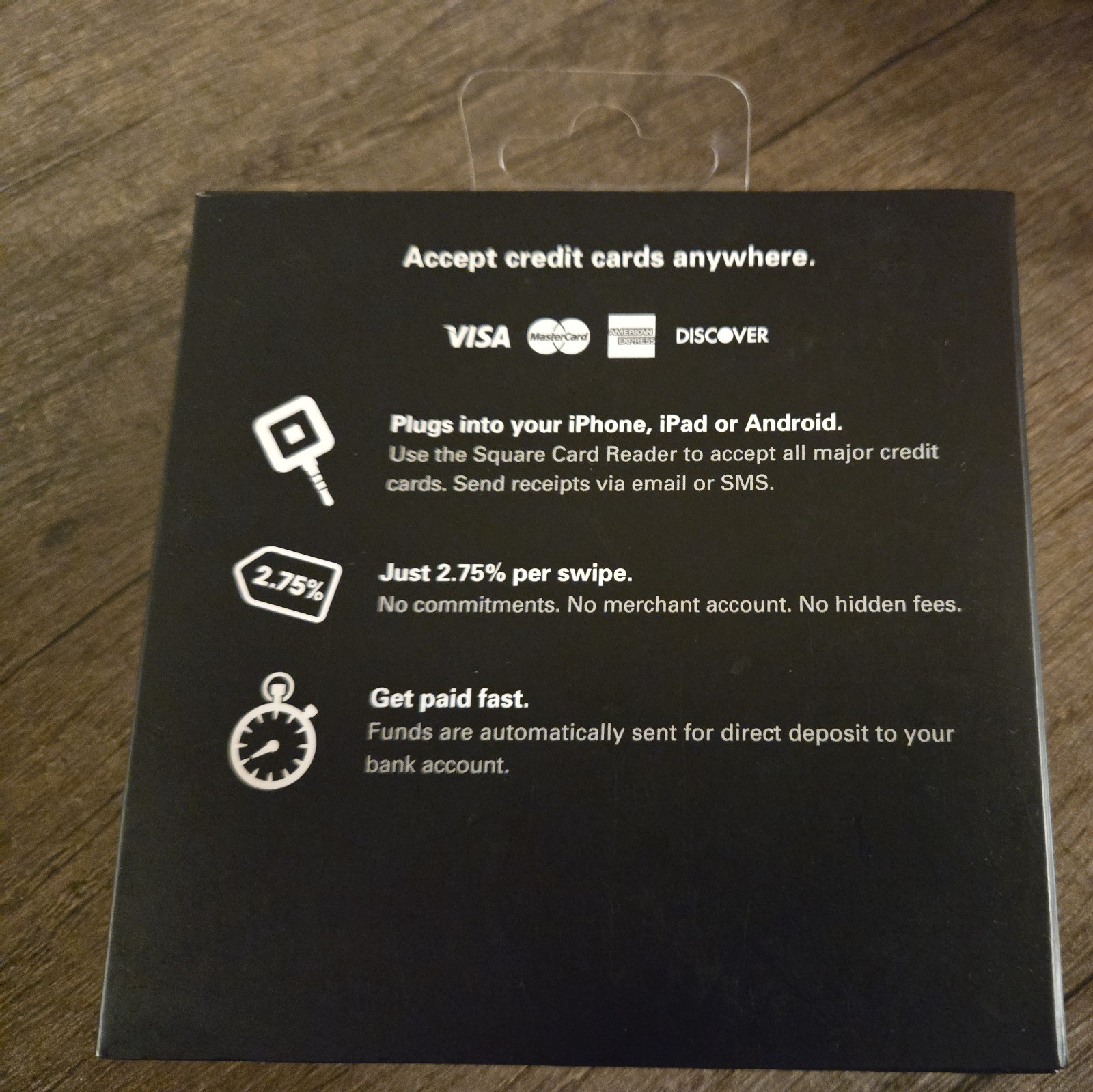 NEW Square Credit Card Reader for iPhone, iPad and Android