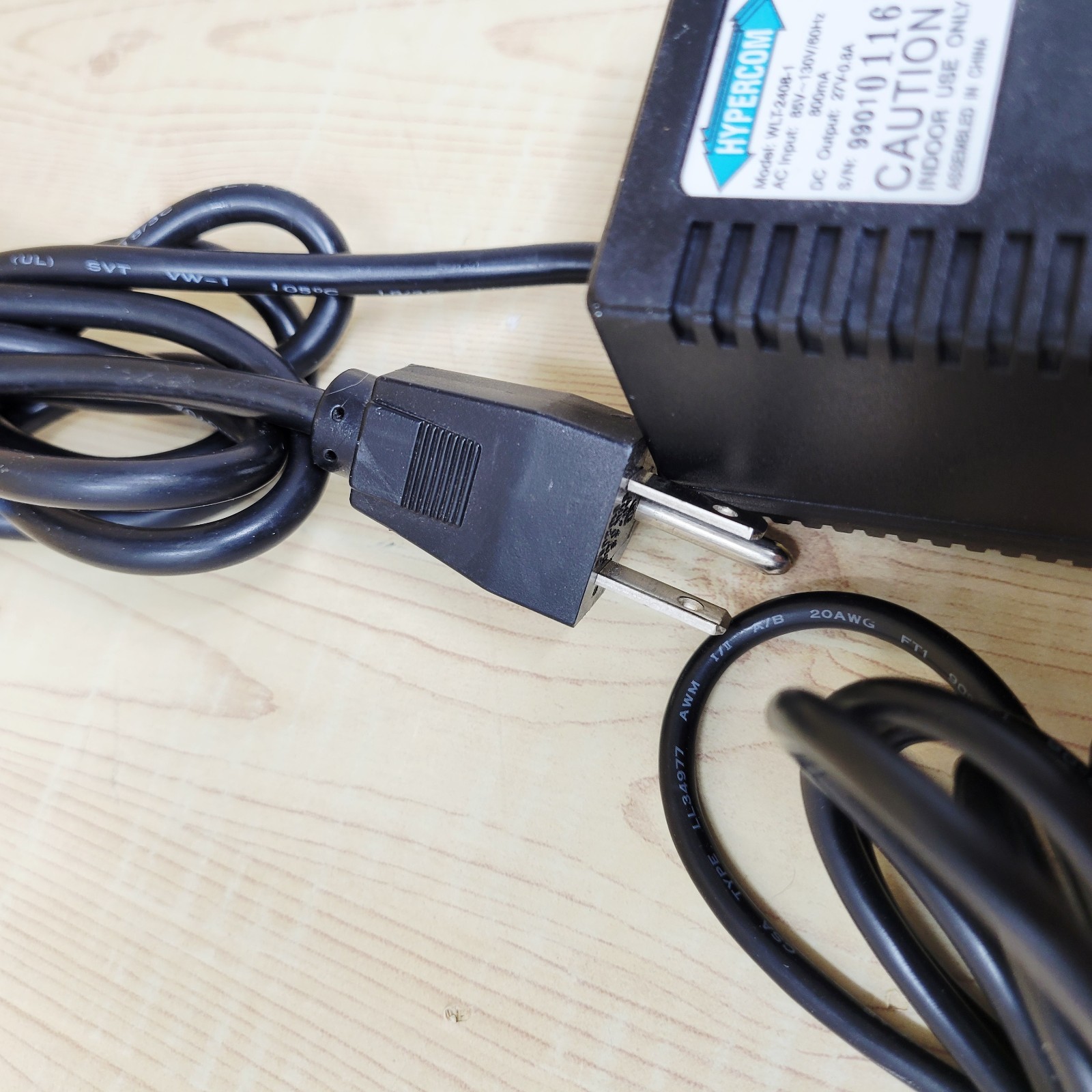 27v 27 volt HYPERCOM adapter cord – credit card machine T7P T7 plus power plug