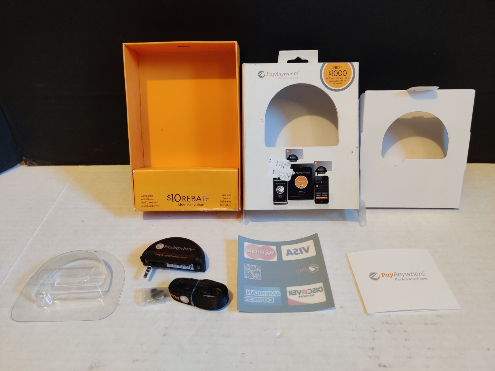 PayAnywhere Mobile Credit Card Reader Swiper 3.5mm Jack – Open Box Unused