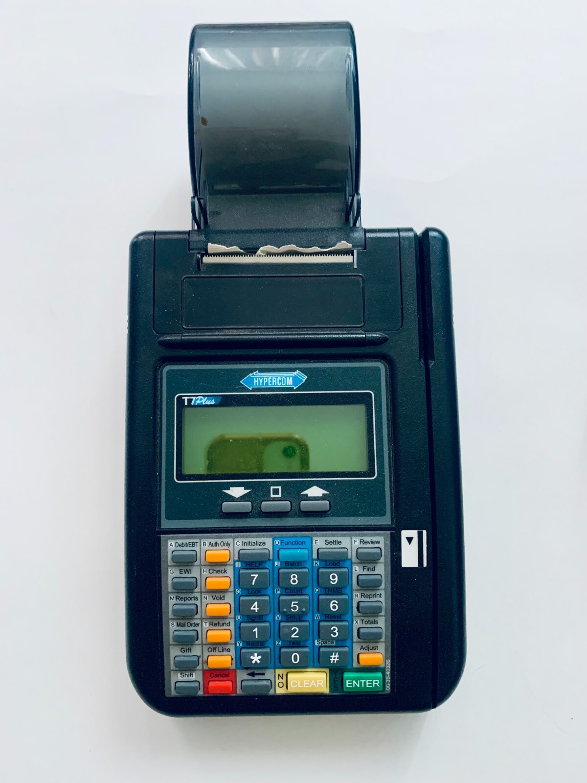 CREDIT CARD MACHINE TERMINAL T7PLUS HYPERCOM WITH POWER ADAPTER