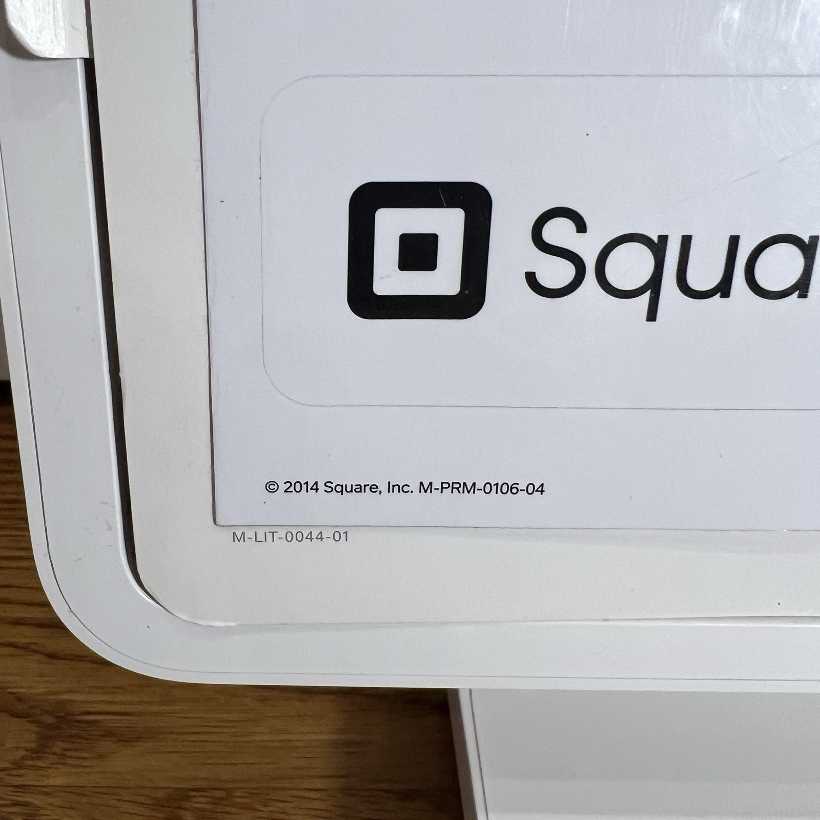 Square POS Stand In White With Original Manual And Unused Stickers 2014