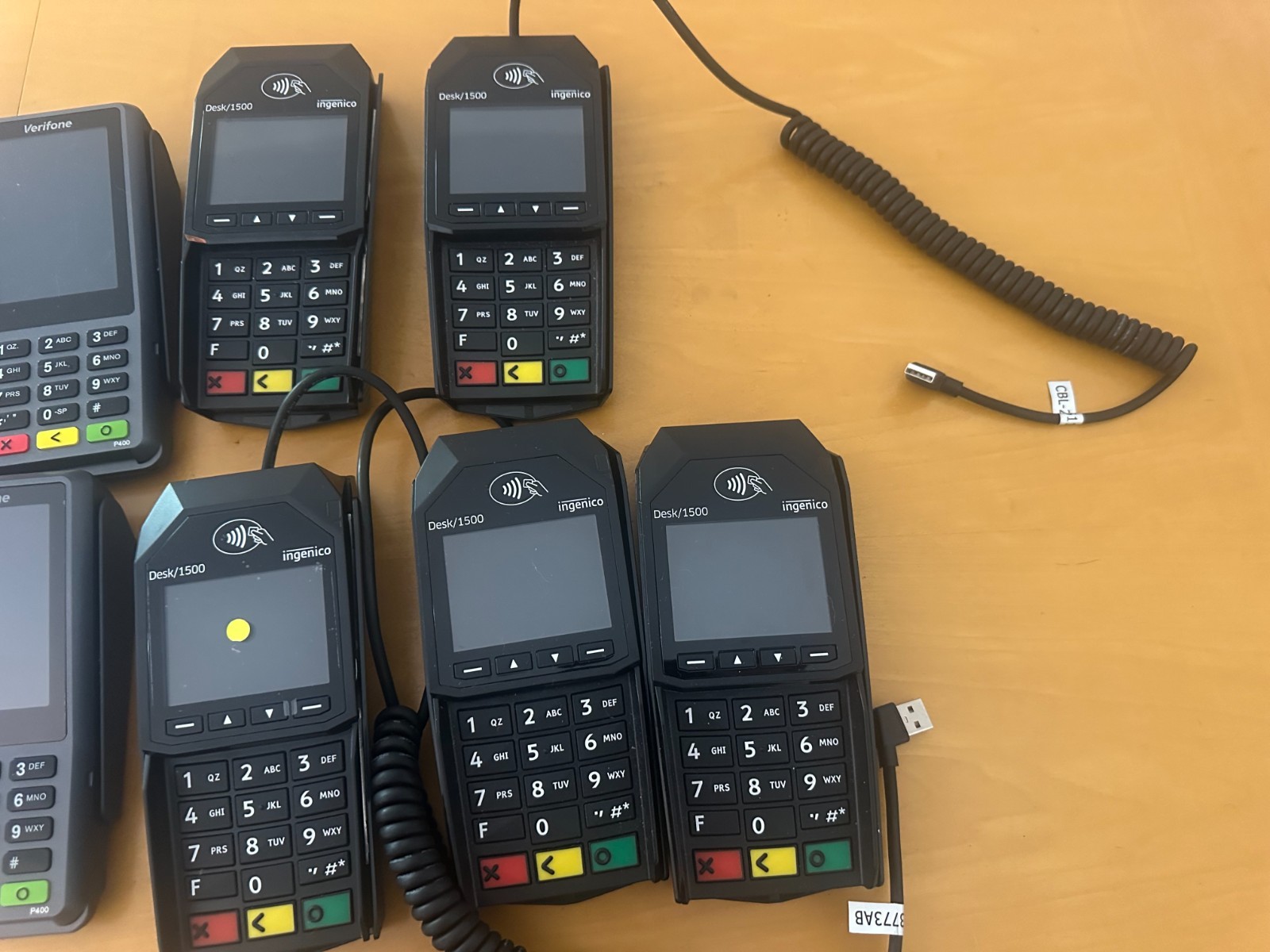 Credit Card Terminals, Ingenico 3500/1500, Verifone T650’s, P400 Pin pads