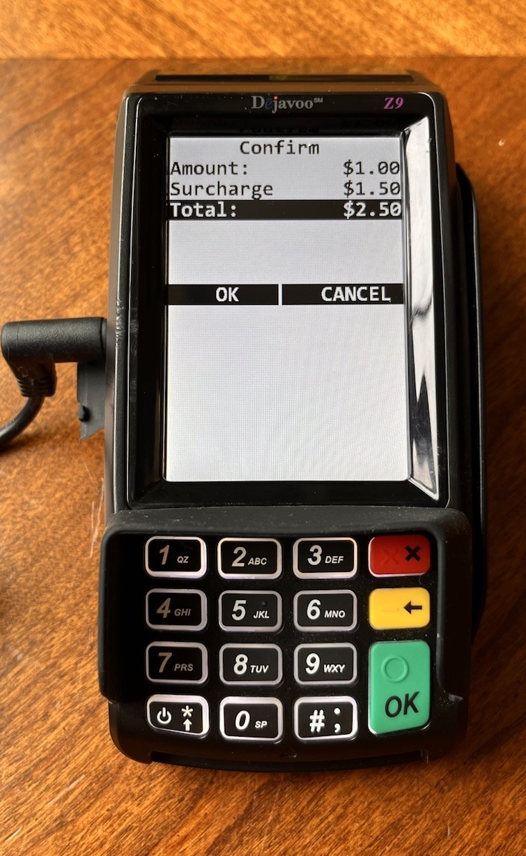 Dejavoo Z9 VEGA3000 Black 3.5″ LCD POS Credit Card Terminal Tested