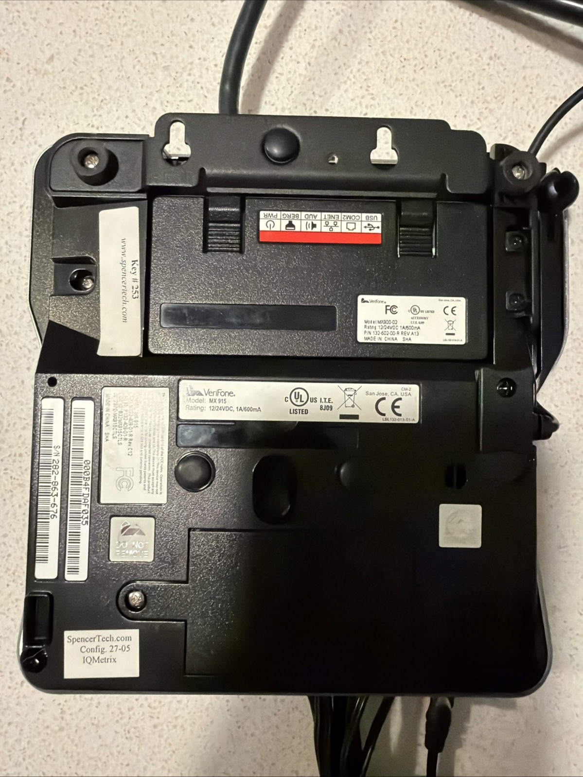 VERIFONE MX 915 M132-409-01-R CREDIT CARD PINPAD TERMINAL CHIP READER URT2-14