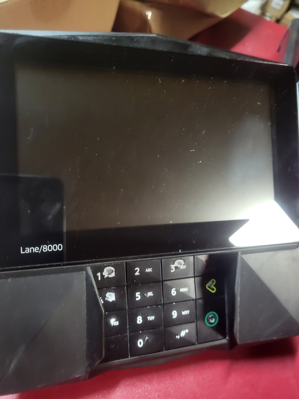 INGENICO LANE 8000 POS PAYMENT CREDIT CARD TERMINAL CHIP READER USED